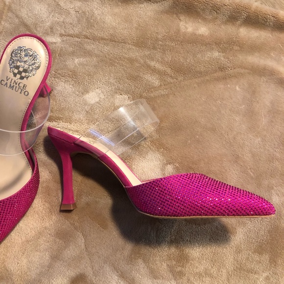 Women’s Vince Camuto pink sparkly high heels. Size 8. New. - Picture 3 of 5